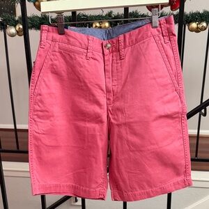Polo by Ralph Lauren Pink Flat-Front Cotton Shorts